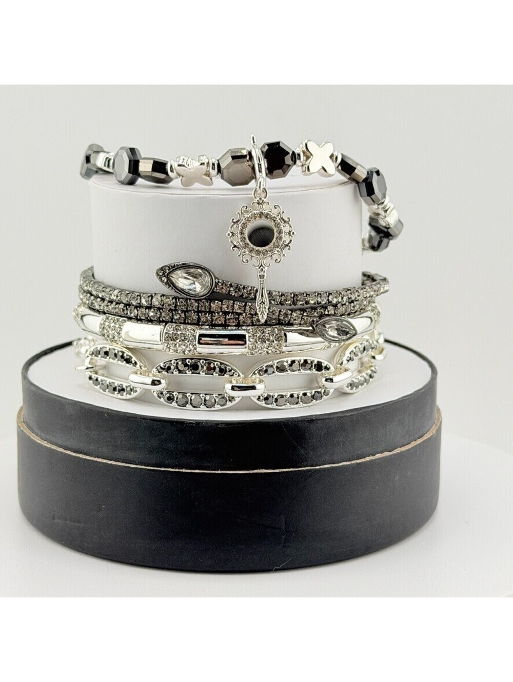 Bomb Party Halloween Stack RARE UNICORN Silver & Hematite Mirror ST42817